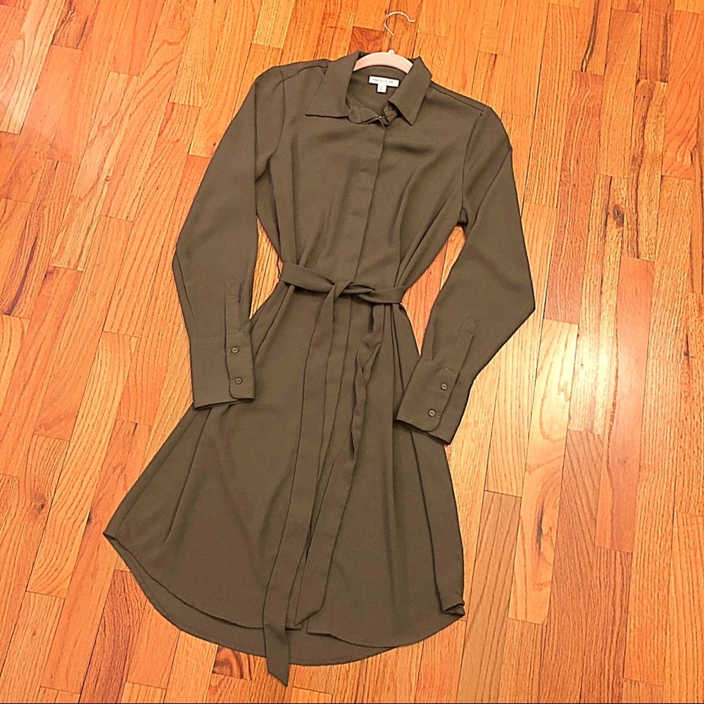 Olive Midi Collared Shirtdress | Prologue (Target)